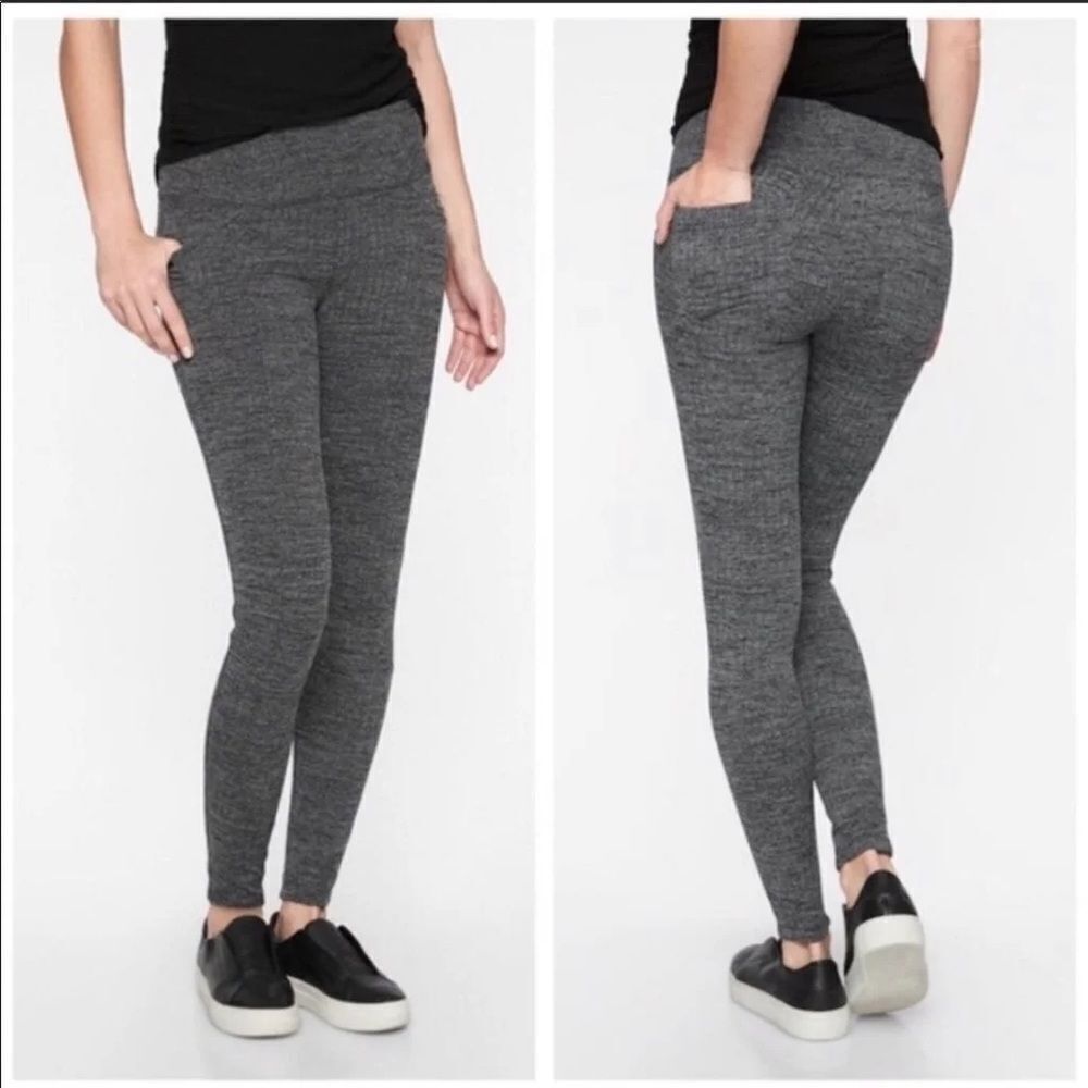 Athleta Herringbone Metro Leggings with Pockets